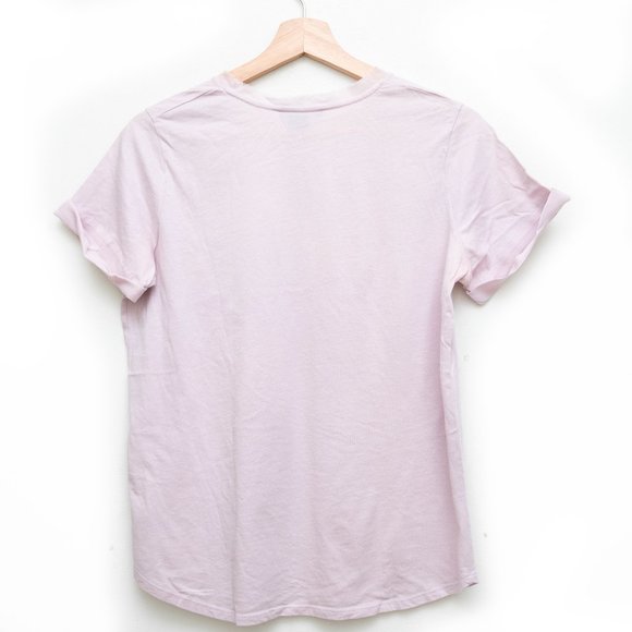 Vince Dusty Pink Folded Sleeves Tee - Picture 6 of 6